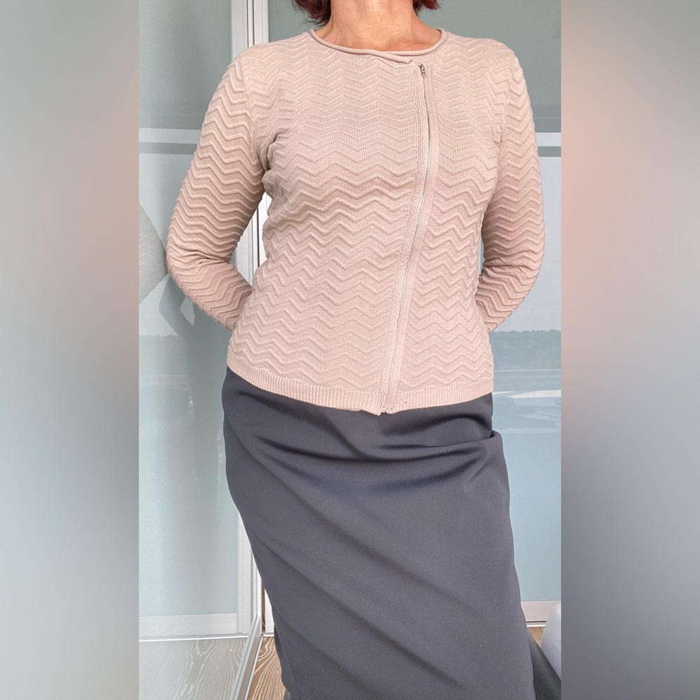Axara Paris — very light pink/beige. Size S/M.  45%Cotton/acrylic blend.